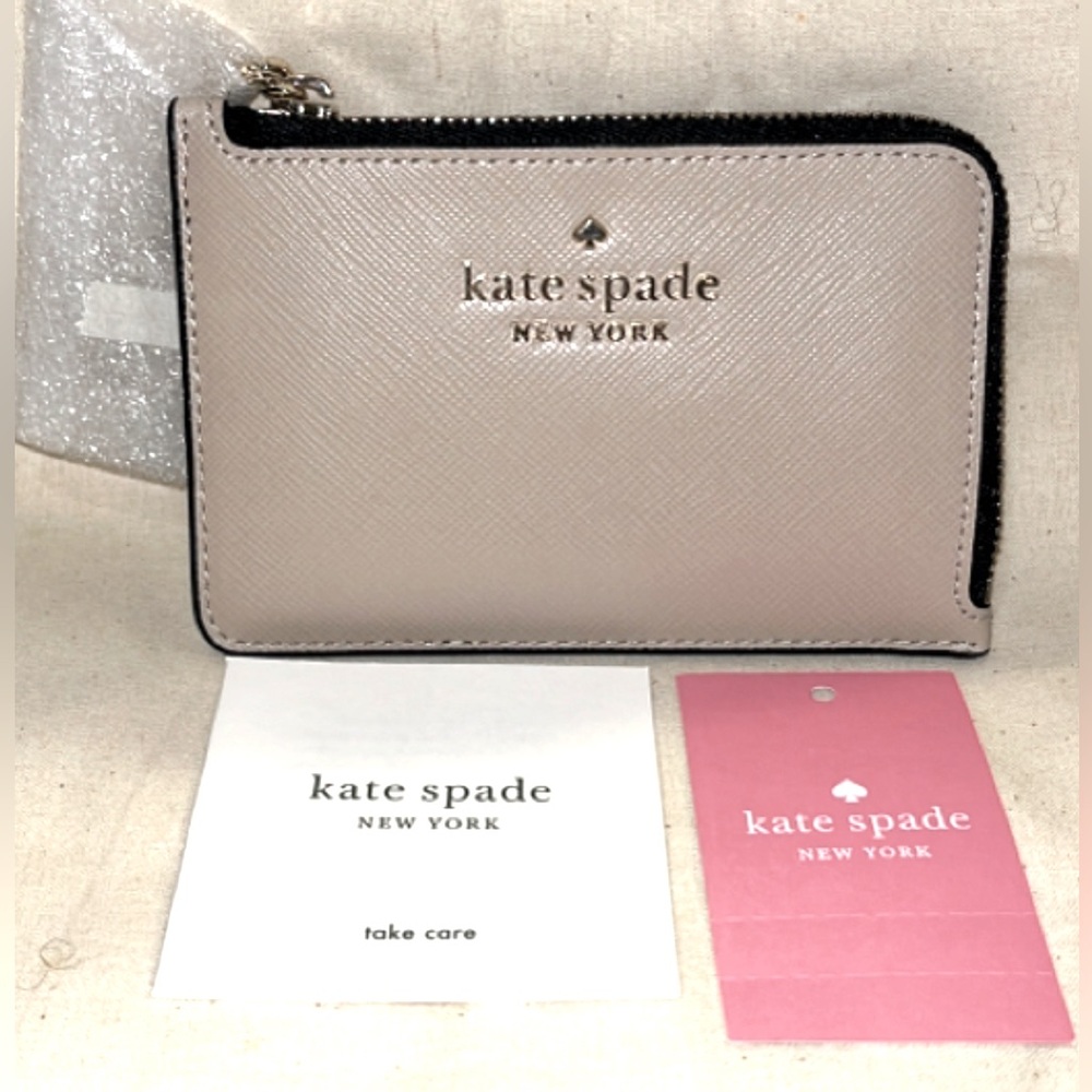 NWT ♠️Kate Spade L-Zip Cardholder Wallet